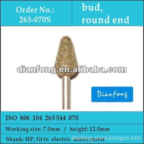 HP bur shape super coarse grit coating diamond polishing tool